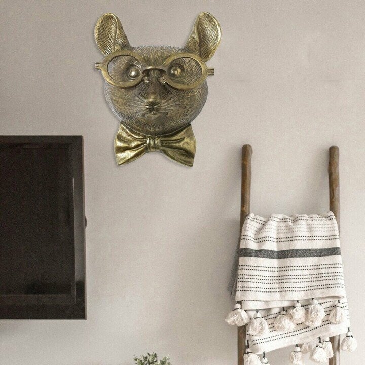 Animal Head Wall Decor Stylish Playful Resin Wall Art
