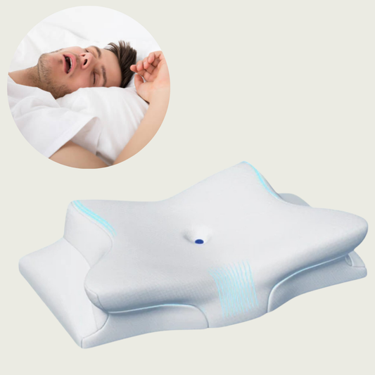 Almohada cervical antirronquidos, soporte para el cuello, ayuda para dormir