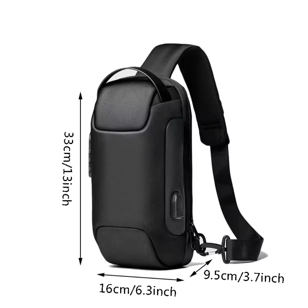 Anti Theft Crossbody Bag with USB Charging Port
