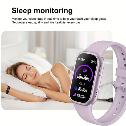 AquaFit Waterproof Smartwatch Fitness Tracker with Long Battery