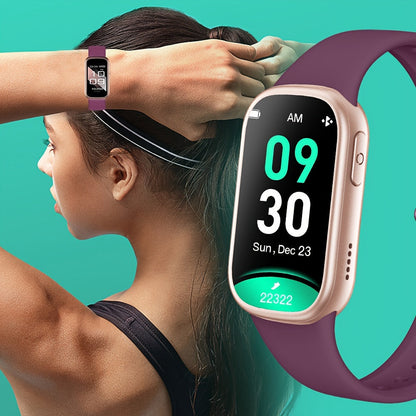 AquaFit Waterproof Smartwatch Fitness Tracker with Long Battery