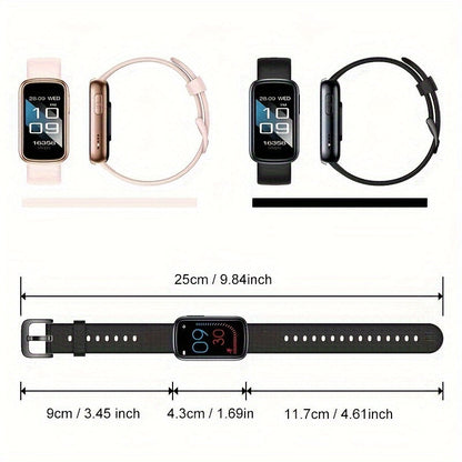 AquaFit Waterproof Smartwatch Fitness Tracker with Long Battery