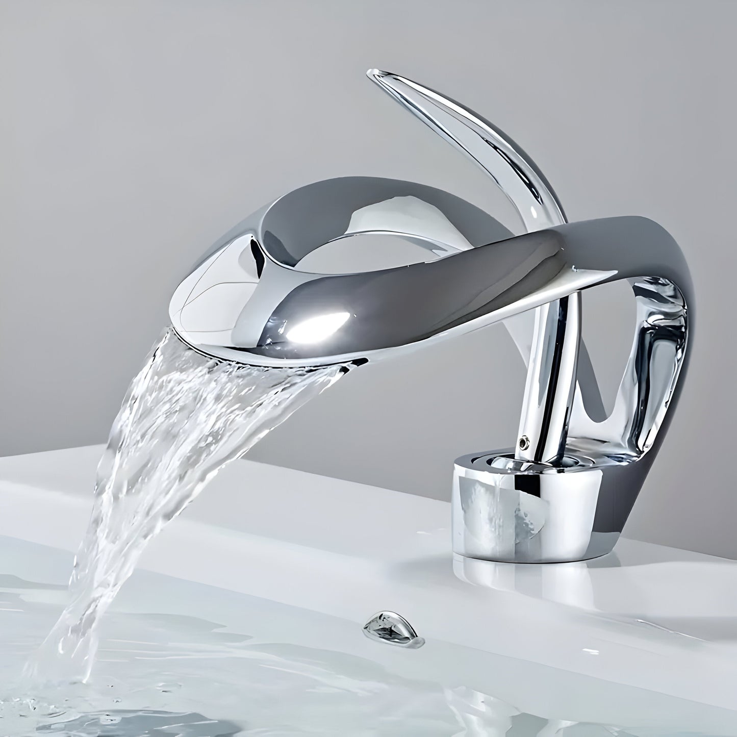 AquaGleam Minimalist Bathroom Basin Tap Single Handle Faucet