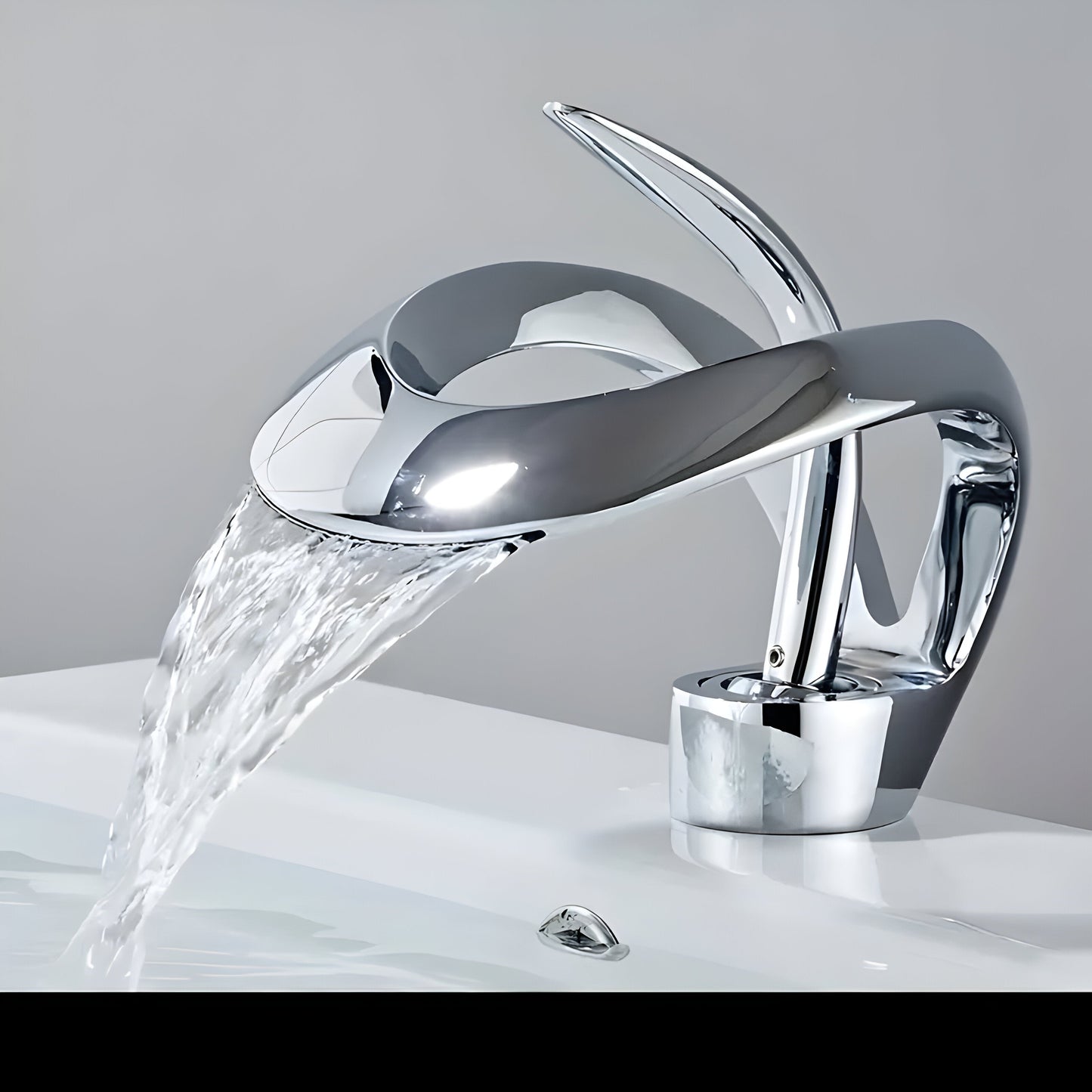 AquaGleam Minimalist Bathroom Basin Tap Single Handle Faucet