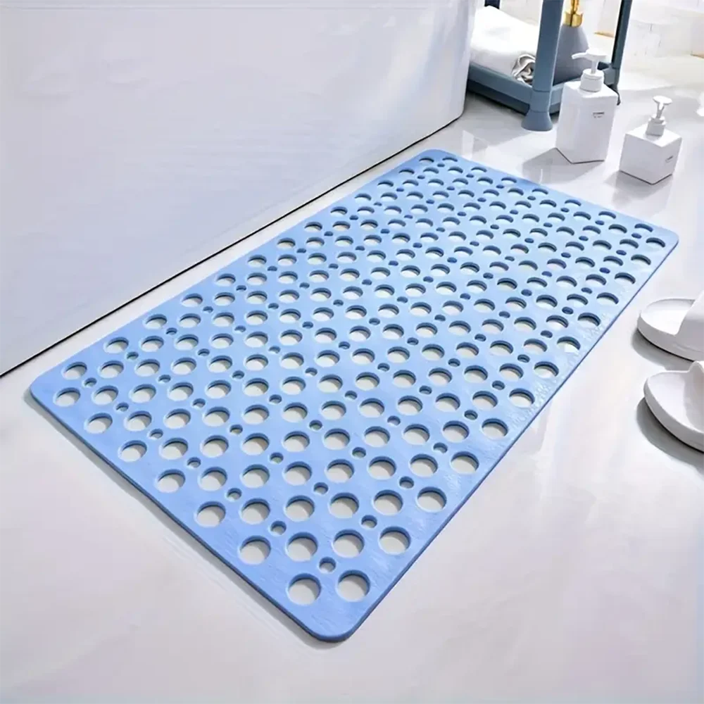 AquaGuard Non Slip Shower Mat with Strong Grip and Quick Drain Design