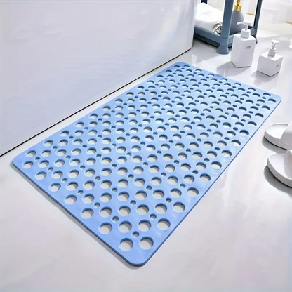 AquaGuard Non Slip Shower Mat with Strong Grip and Quick Drain Design