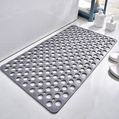 AquaGuard Non Slip Shower Mat with Strong Grip and Quick Drain Design
