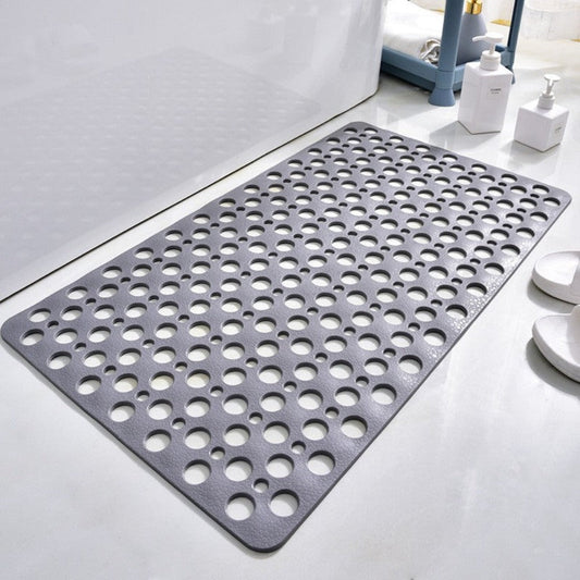 AquaGuard Non Slip Shower Mat with Strong Grip and Quick Drain Design
