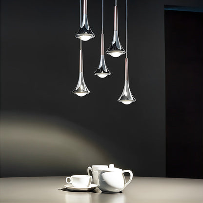 AquaLight Scandinavian Teardrop Pendant Light with Modern LED Design for Elegant Ambient Lighting