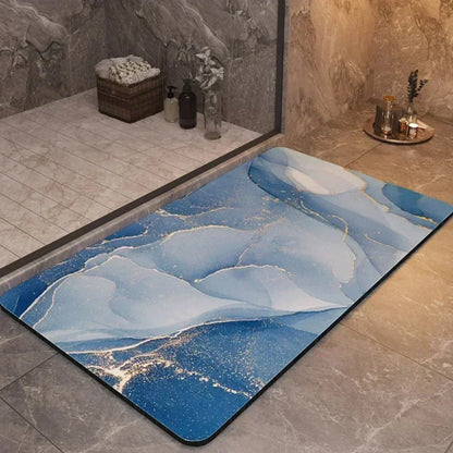 AquaLuxe Quick-Dry Bathroom Mat – Non-Slip Soft Absorbent Floor Mat