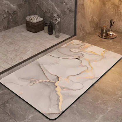 AquaLuxe Quick-Dry Bathroom Mat – Non-Slip Soft Absorbent Floor Mat