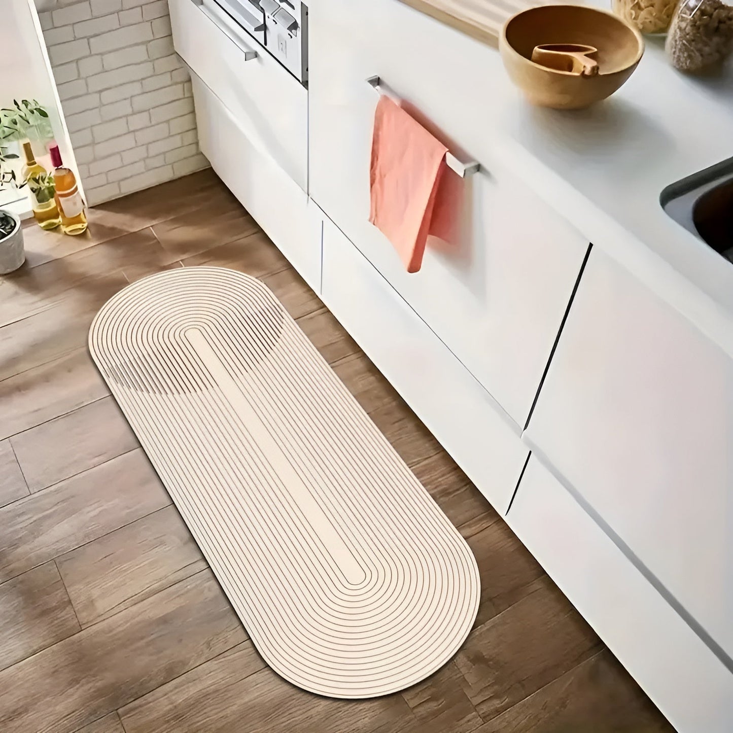 AquaStone Diatomite Bath Mat with Ultra Absorbent Soft Surface and Non Slip Design