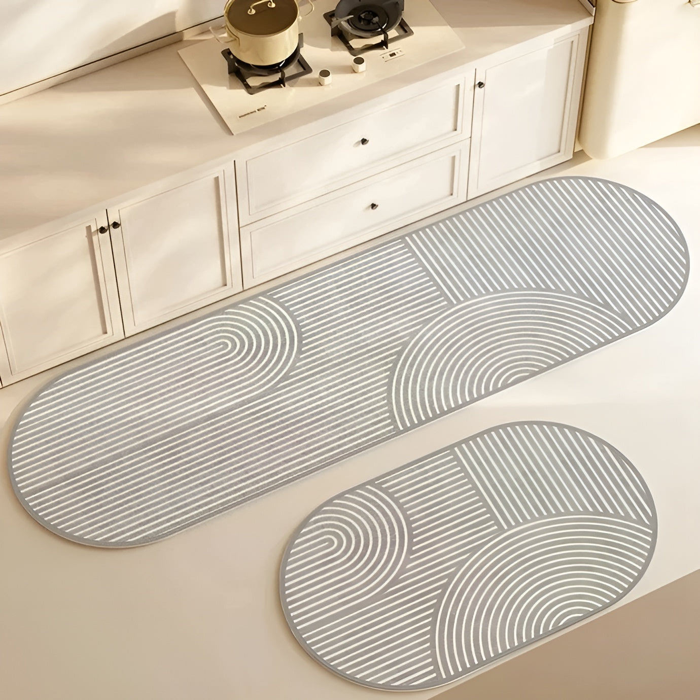 AquaStone Diatomite Bath Mat with Ultra Absorbent Soft Surface and Non Slip Design