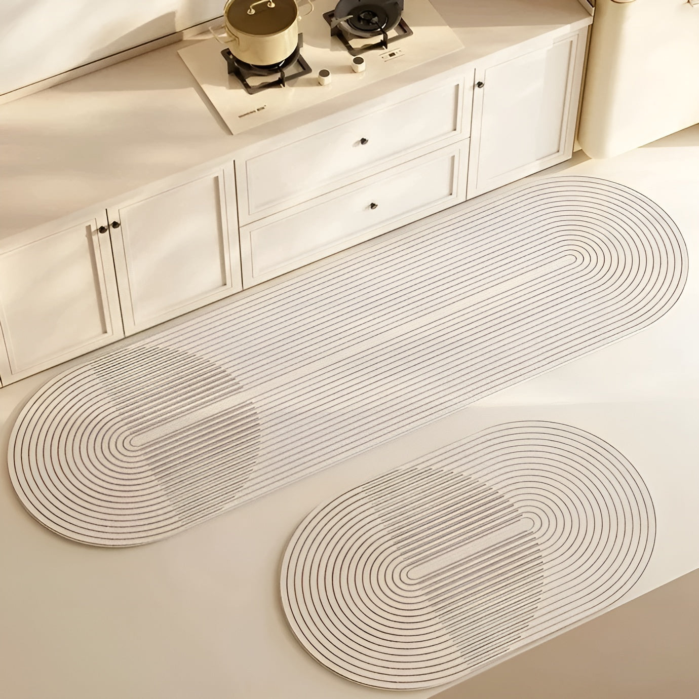 AquaStone Diatomite Bath Mat with Ultra Absorbent Soft Surface and Non Slip Design