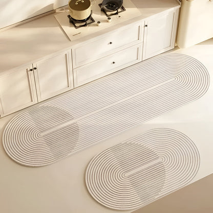 AquaStone Diatomite Bath Mat with Ultra Absorbent Soft Surface and Non Slip Design