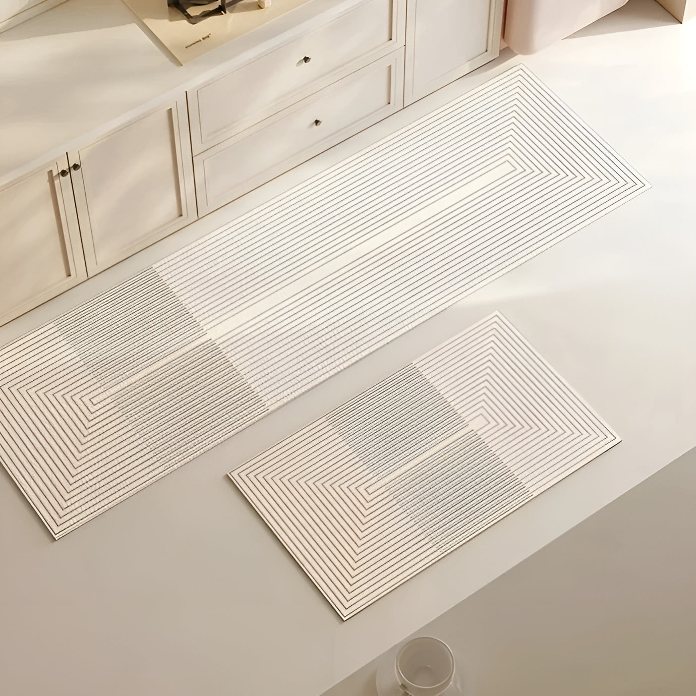 AquaStone Diatomite Bath Mat with Ultra Absorbent Soft Surface and Non Slip Design