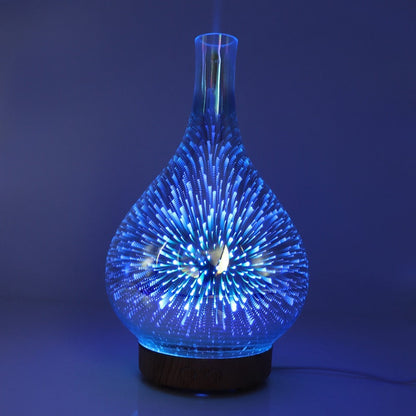 AromaBurst 3D Glass Essential Oil Diffuser with LED Light