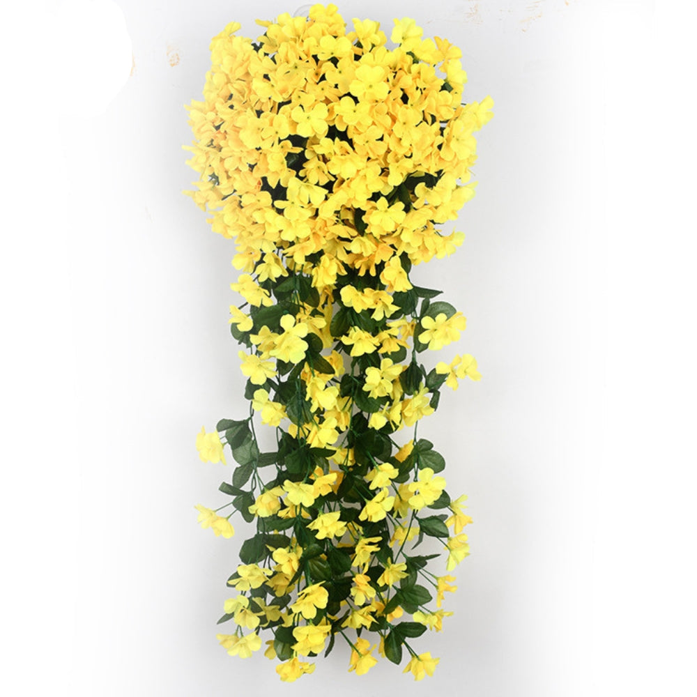 Artificial Cascading Orchid Flowers in Silk-Like Fabric for Indoor and Outdoor Decor