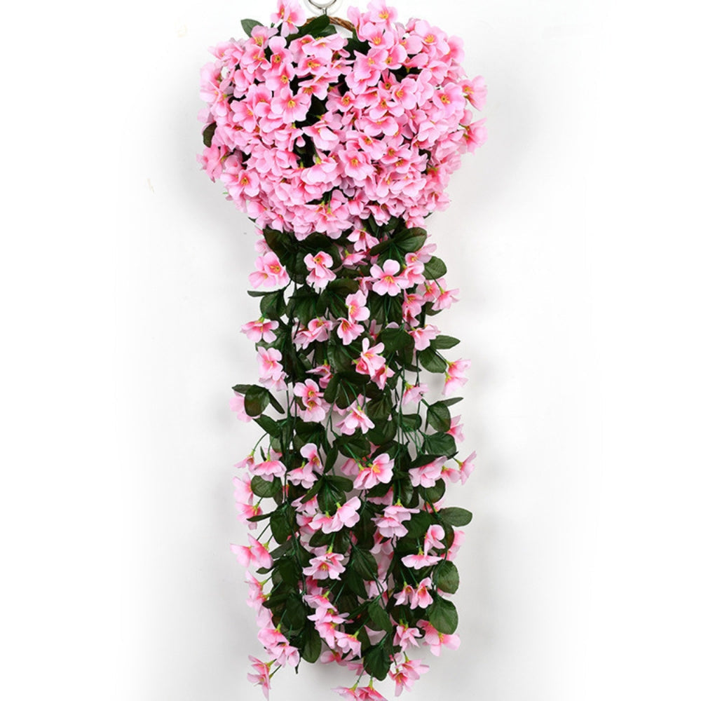 Artificial Cascading Orchid Flowers in Silk-Like Fabric for Indoor and Outdoor Decor
