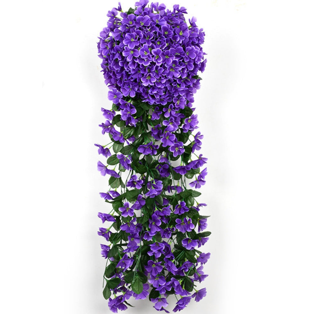 Artificial Cascading Orchid Flowers in Silk-Like Fabric for Indoor and Outdoor Decor