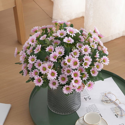 Centre de table en bouquet de marguerites artificielles, décoration intérieure