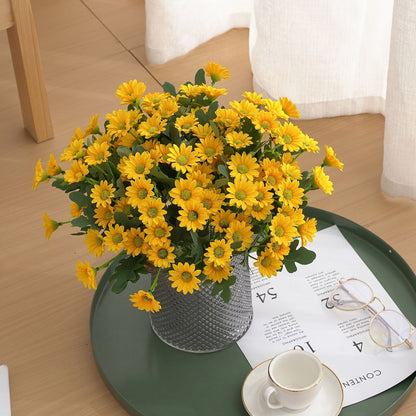 Centre de table en bouquet de marguerites artificielles, décoration intérieure