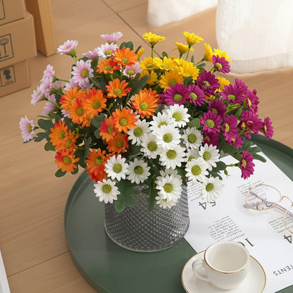 Centre de table en bouquet de marguerites artificielles, décoration intérieure