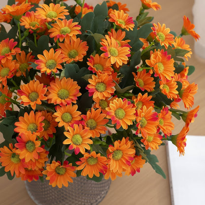 Centre de table en bouquet de marguerites artificielles, décoration intérieure