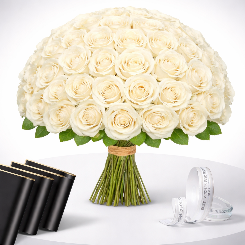 Artificial Rose Bouquet Set 50 Piece Wedding Gift Décor