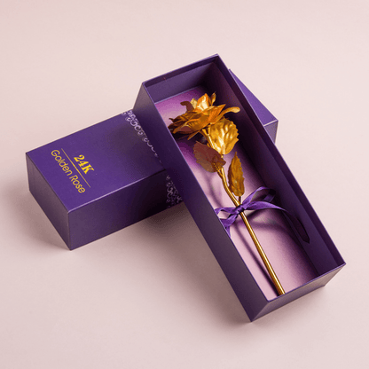 Artificial Rose Flower Box Display Long Stem Gift Decoration
