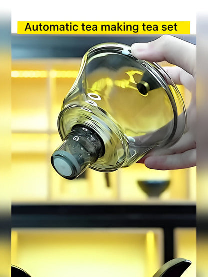 Artisan Magnetic Glass Teapot Set with Infuser Drip Free Design