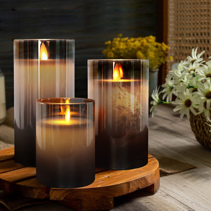 AuraFlame Flameless LED Candle Set with Remote