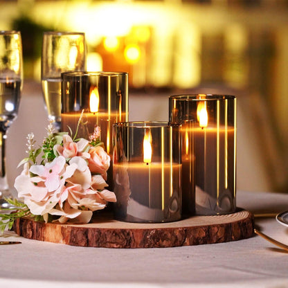 AuraFlame Flameless LED Candle Set with Remote