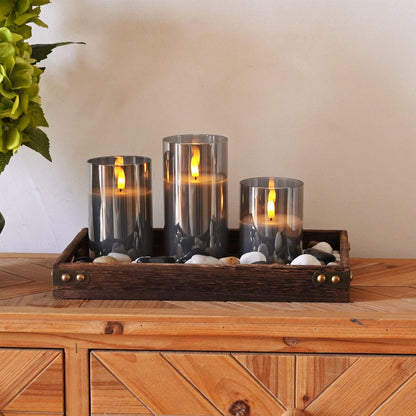 AuraFlame Flameless LED Candle Set with Remote