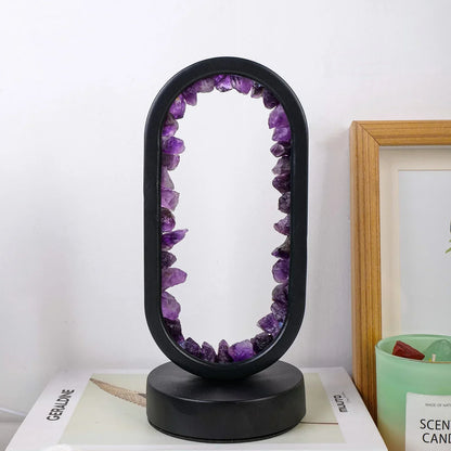 AuraStone Natural Amethyst Serenity Lamp