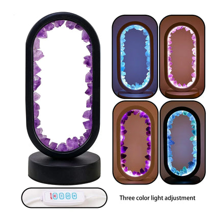 AuraStone Natural Amethyst Serenity Lamp