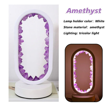 AuraStone Natural Amethyst Serenity Lamp