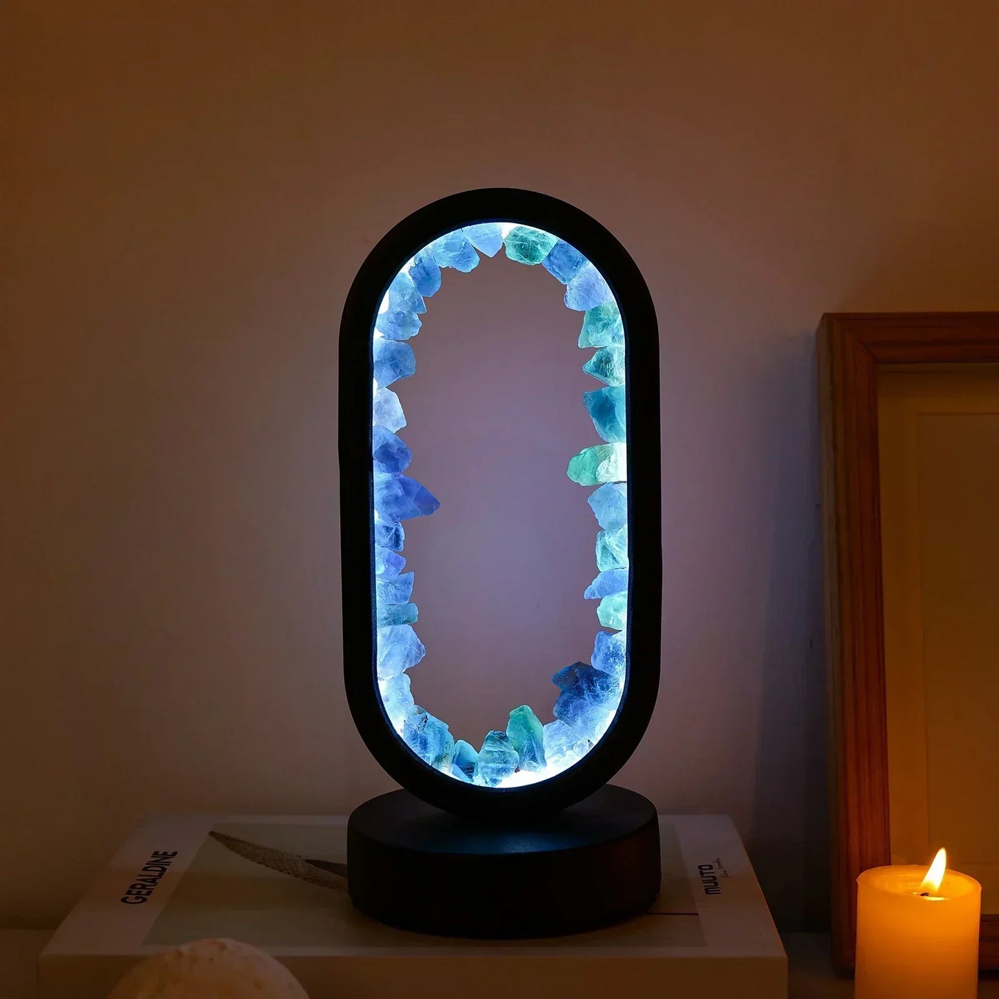 AuraStone Natural Amethyst Serenity Lamp