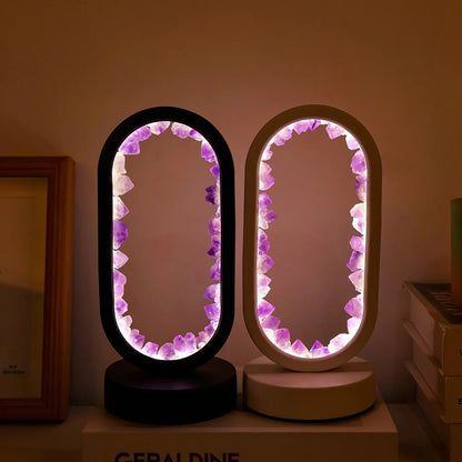 AuraStone Natural Amethyst Serenity Lamp