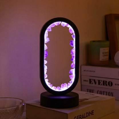 AuraStone Natural Amethyst Serenity Lamp