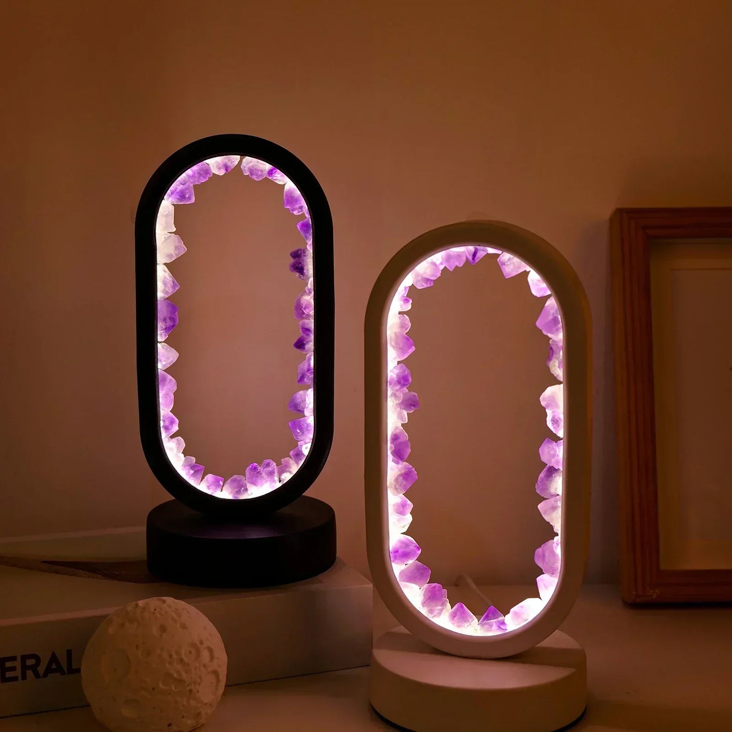 AuraStone Natural Amethyst Serenity Lamp