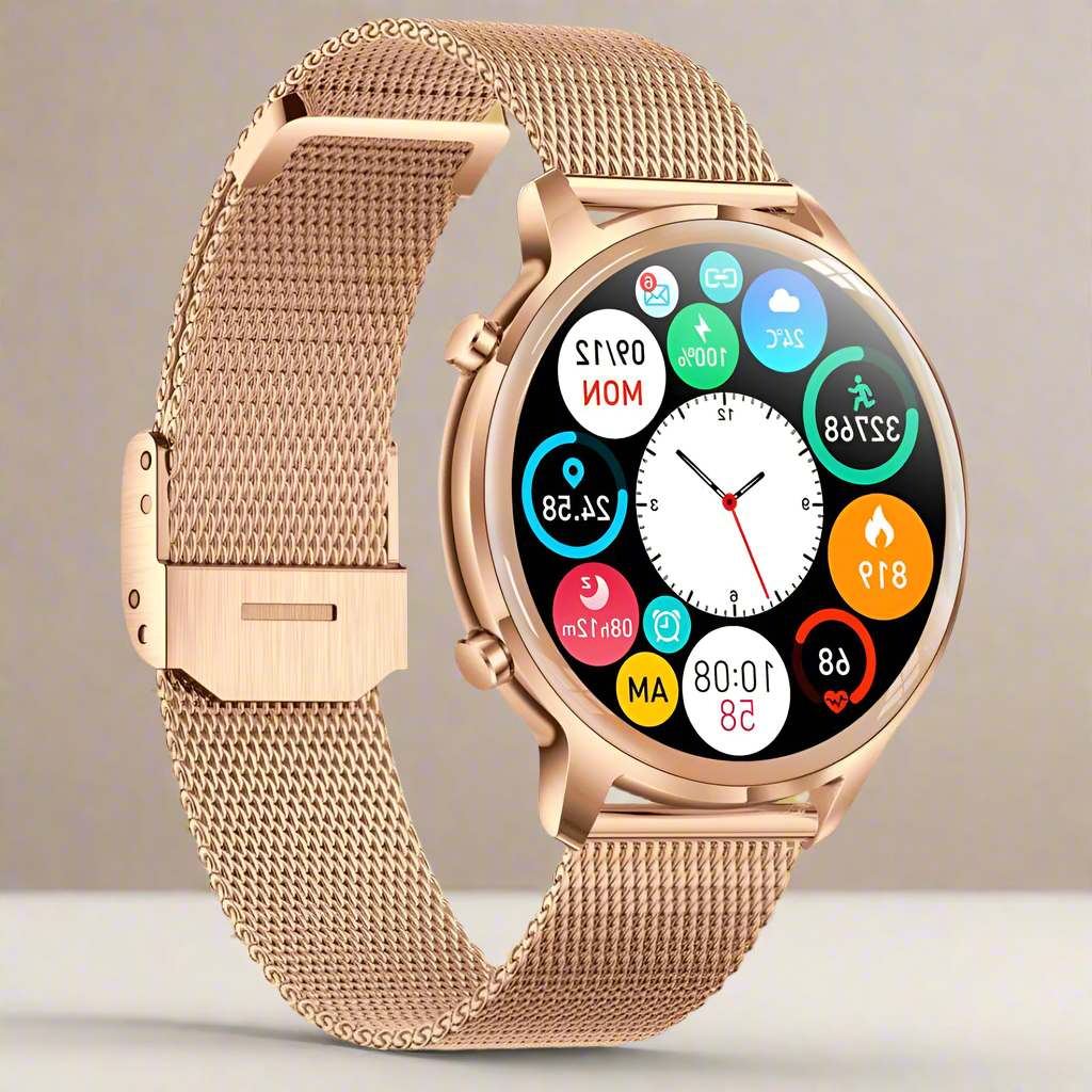 Aurora Women’s Smartwatch Stylish Fitness and Notification Watch