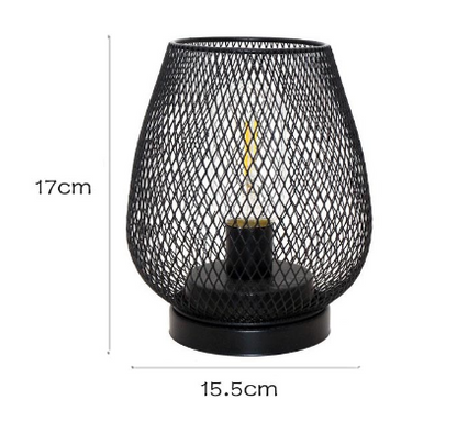 AuroraMesh Industrial Table Lamp Set with Warm Ambient Lighting
