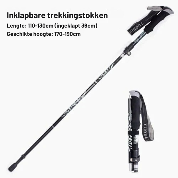 Automatic Folding Walking Stick with Ergonomic Handle