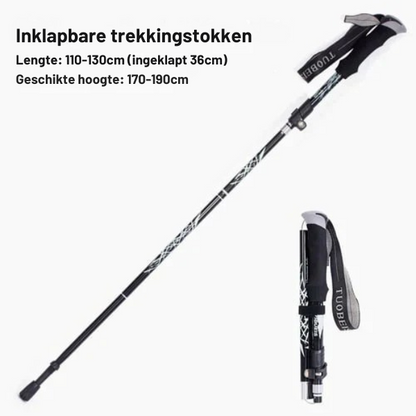Automatic Folding Walking Stick with Ergonomic Handle
