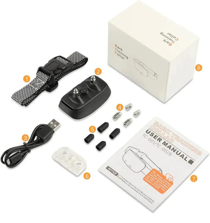 Automatic No Bark Dog Collar Rechargeable Waterproof Training Collar for All Breeds