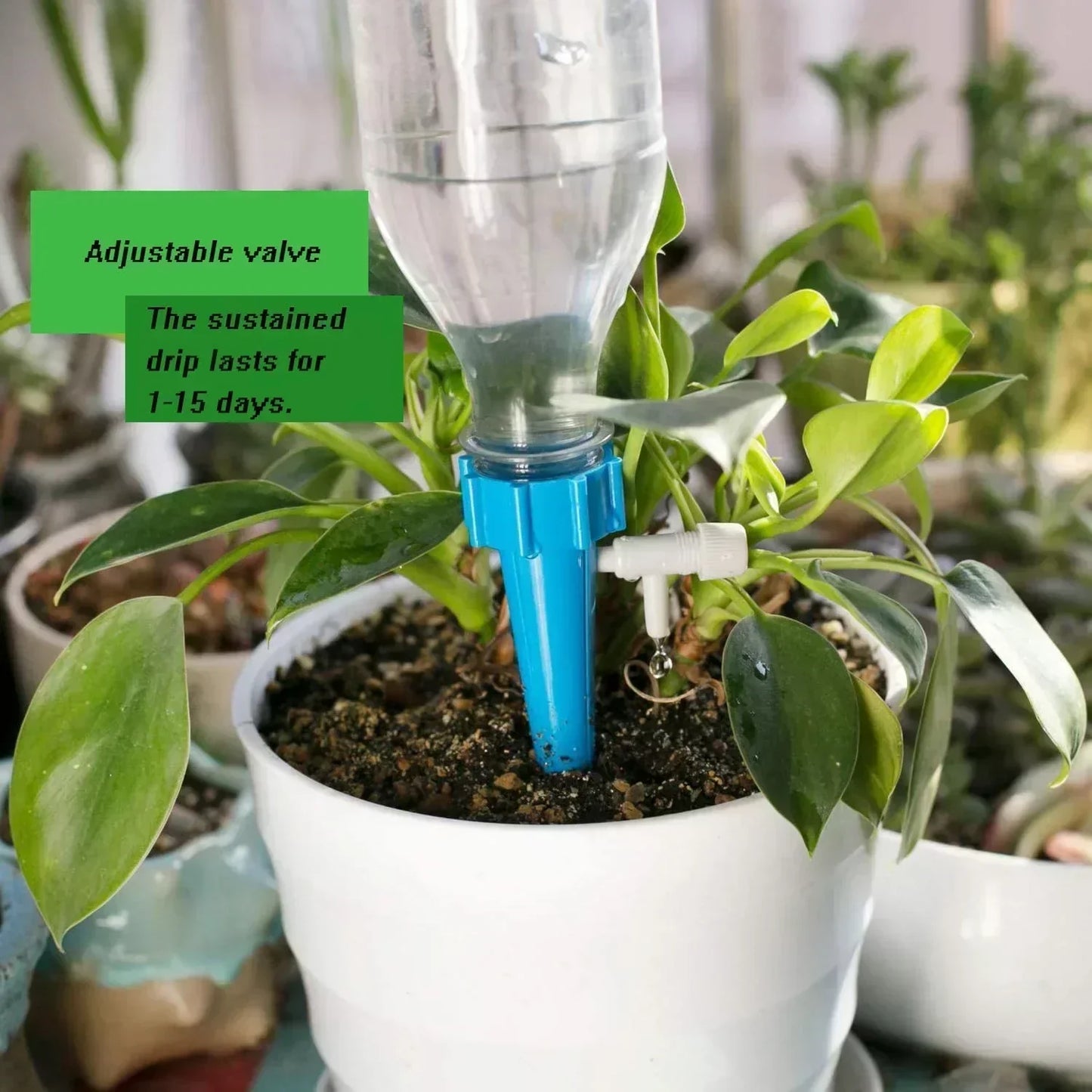 Automatic Self Watering Plant System 10 Pack Adjustable Drip Irrigation Spikes