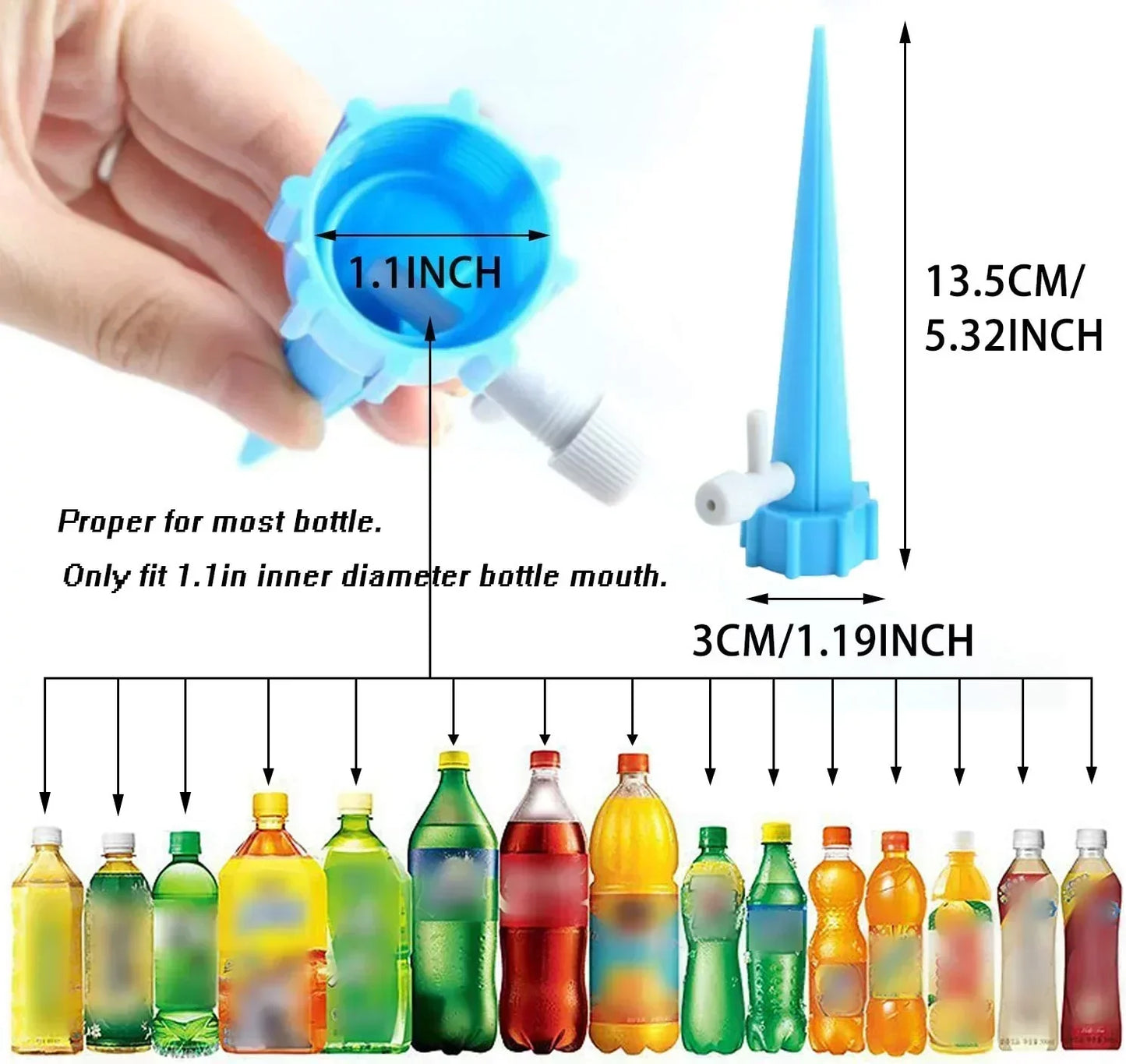 Automatic Self Watering Plant System 10 Pack Adjustable Drip Irrigation Spikes