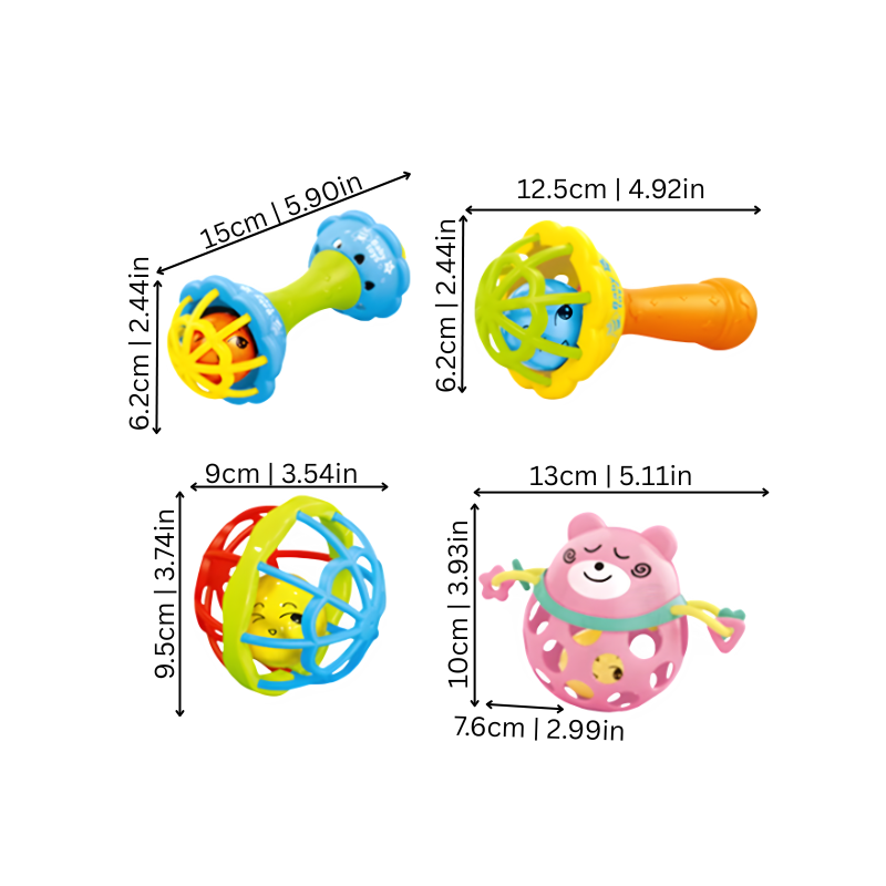 Baby Sensory Rattle and Teething Toy