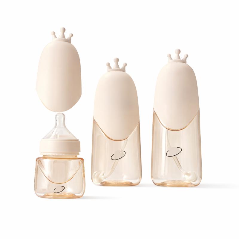 Baby Soft Silicone Anti-Colic Feeding Bottle Set